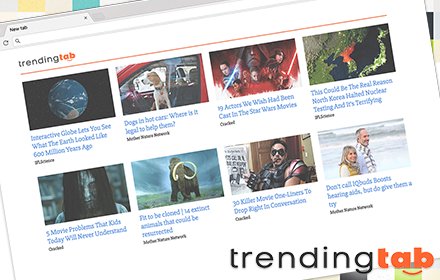 Trending Tab Homepage - Viral news tab插件截图