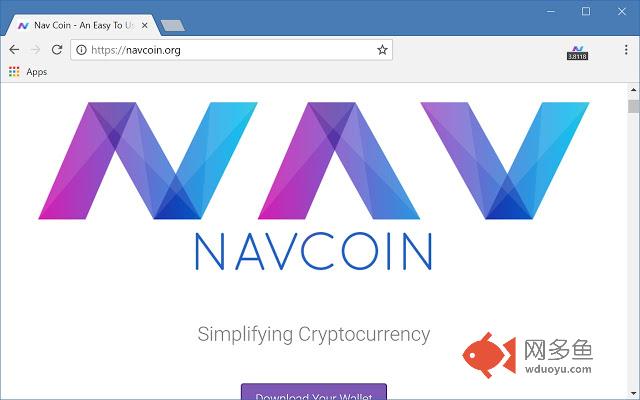 Simple NAVCoin Ticker