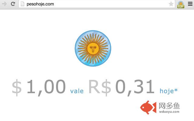 Peso Argentino Hoje插件截图