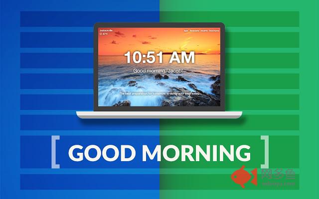 Good Morning - New Tab by cloudHQ