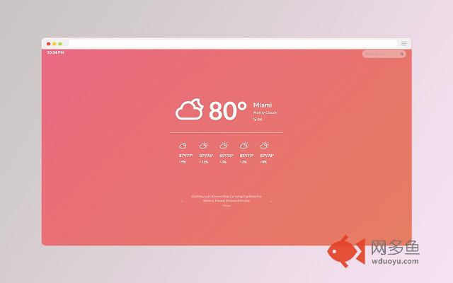 Visual Weather Tab