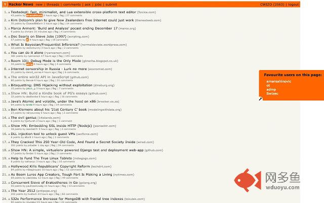 HN Favourite Users