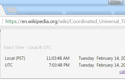 Exact Time - Local & UTC插件截图