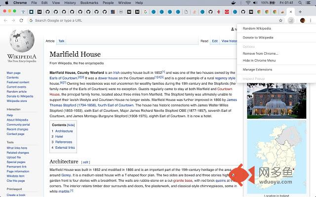 Random Wikipedia插件截图