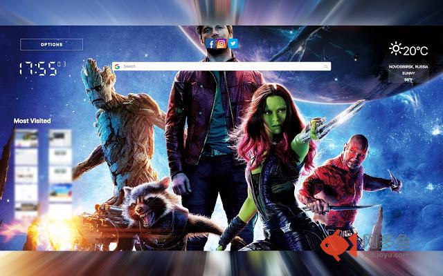 Guardians of the Galaxy Newtab Theme