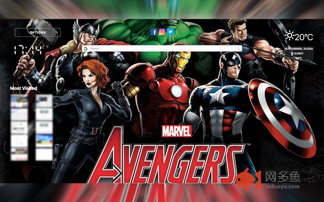 The Avengers Newtab Theme