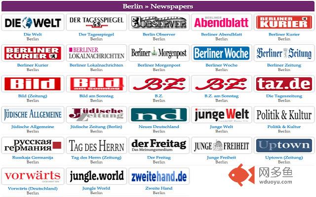 All German Newspapers Online