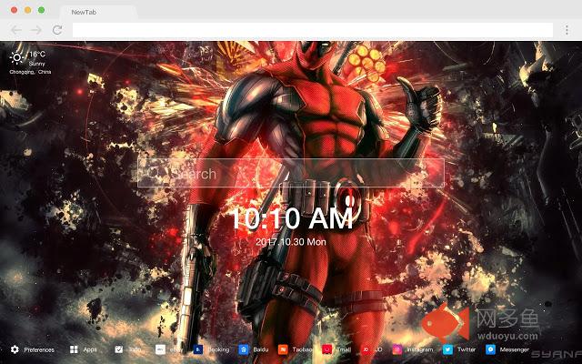 死侍 新标签页 高清壁纸 热门壁纸 主题