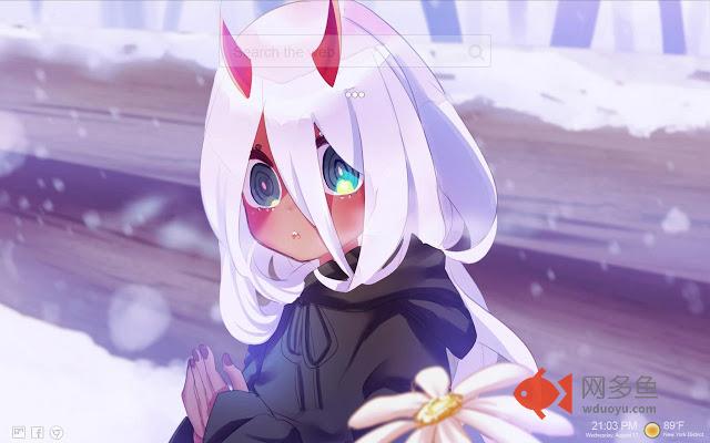 Zero Two & Hiro NewTab Themes HD