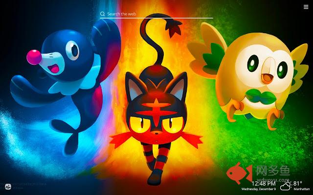 Pokemon Sun & Moon Wallpapers New Tab Theme