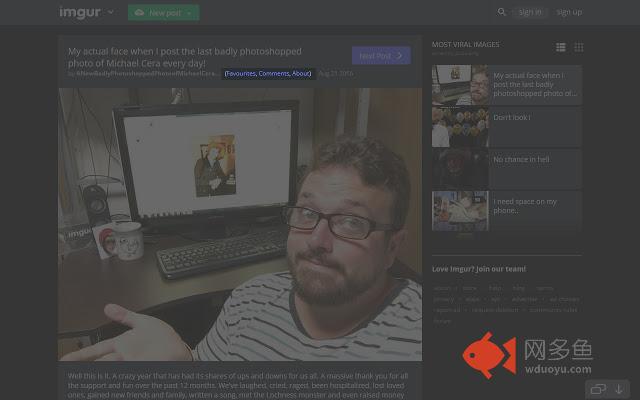 Imgur User Links (Favorites, Comments, About)