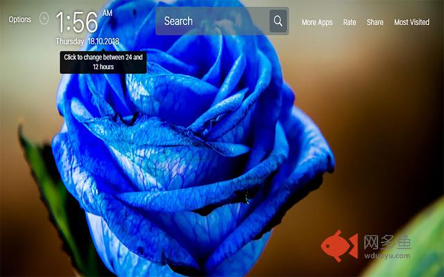 Blue Rose Wallpapers for New Tab 