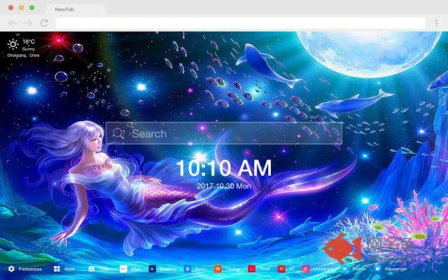 美人鱼 新标签页 高清壁纸 热门壁纸 主题