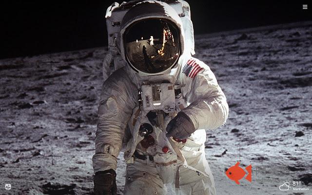 Apollo 11 HD Wallpapers New Tab Chrome插件下载及使用教程 - 网多鱼