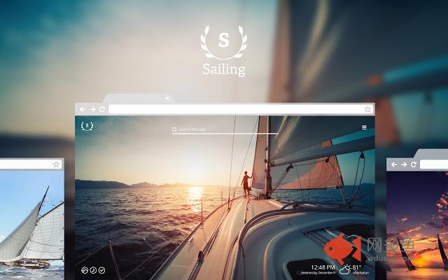 Sailing HD Wallpaper New Tab Theme