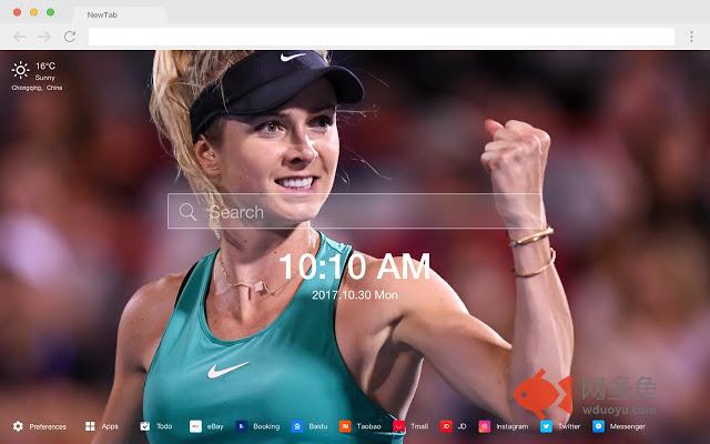 艾琳娜·斯维图丽娜 羽毛球 运动 高清 壁纸 新标签 主题