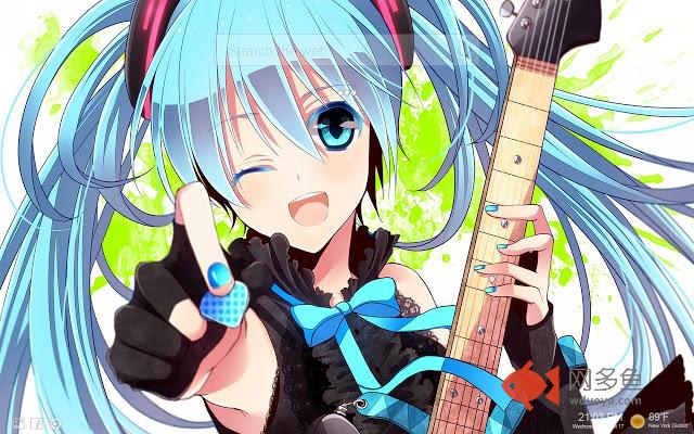 Hatsune Miku VOCALOID Themes Tab Chibi
