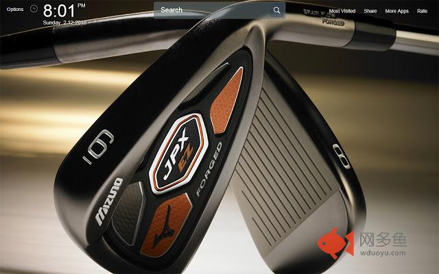 Golf Wallpapers Theme New Tab插件截图