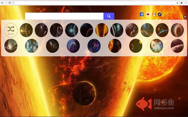 Planets Wallpaper HD New Tab Themes