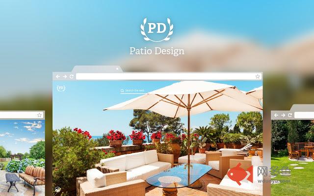 Patio Design HD Wallpaper New Tab Theme