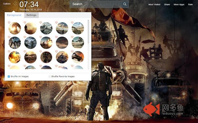 Mad Max Game Wallpapers Theme New Tab