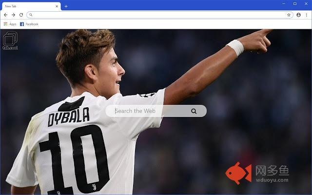 Cool Dybala HD  Soccer New Tab Theme