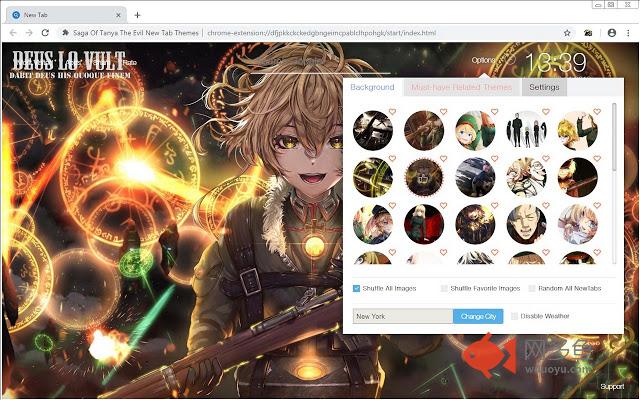 Saga Of Tanya The Evil New Tab Themes