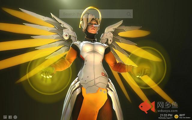 Overwatch Mercy NewTab Backgrounds HD