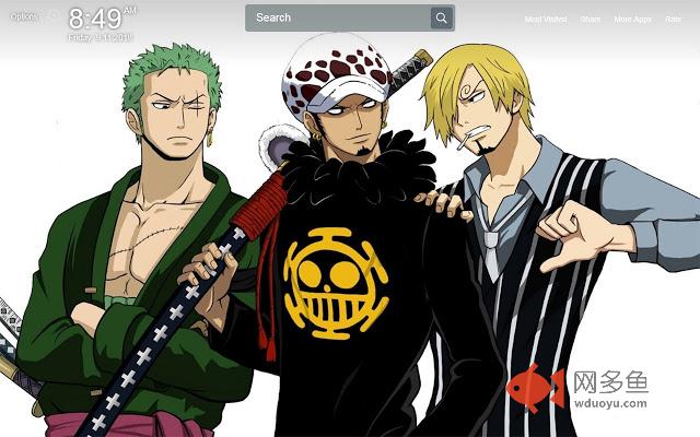 Zoro Wallpapers Theme New Tab插件截图