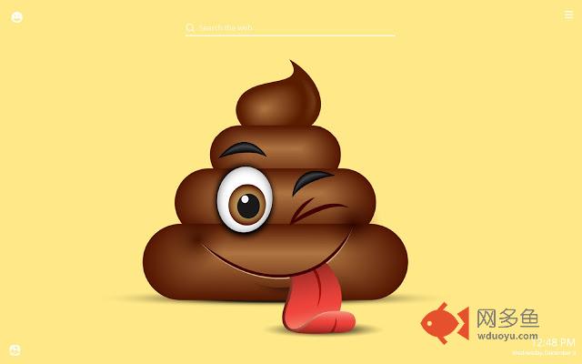Funny Poo Emoji HD Wallpaper New Tab Theme