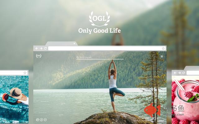 Only Good Life HD Wallpaper New Tab Theme