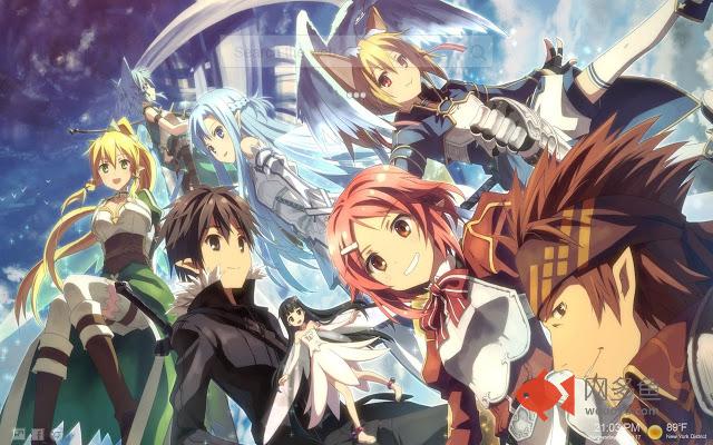 Sword Art Online New Tab Backgrounds
