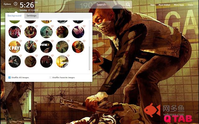 Max Payne 3 Wallpapers New Tab插件截图