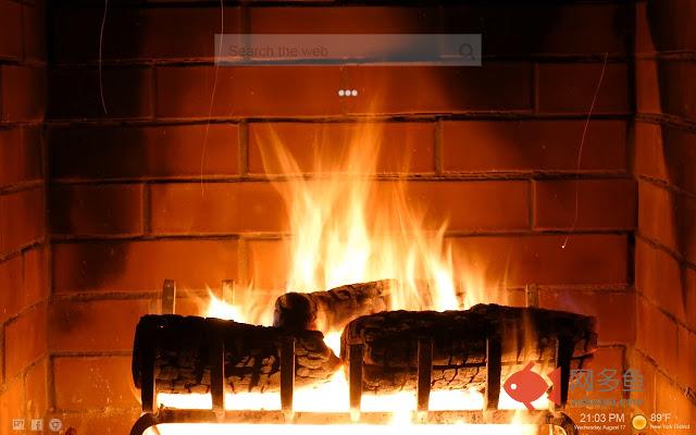 Fireplace LIVE NewTab Marble HD