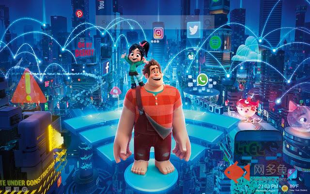 Wreck It Ralph 2 New Tab Themes HD Moana