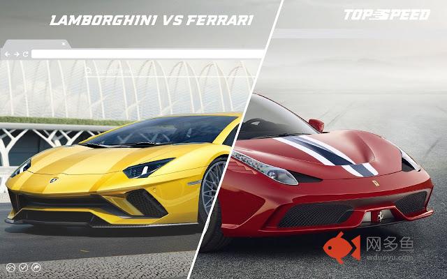 Lamborghini vs. Ferrari HD Wallpaper Theme