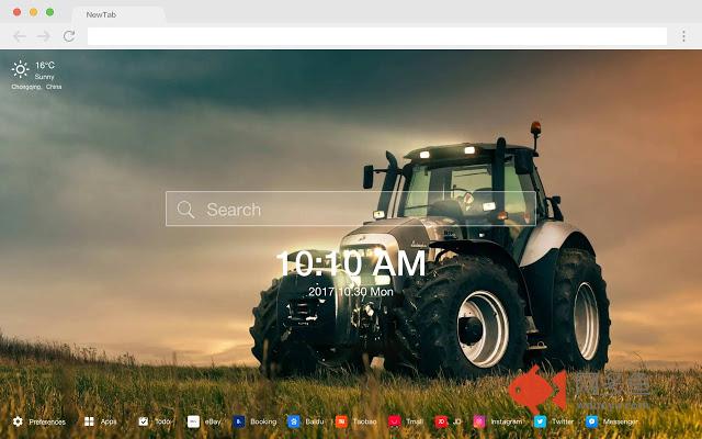 拖拉机 新标签页 高清壁纸 热门壁纸 主题