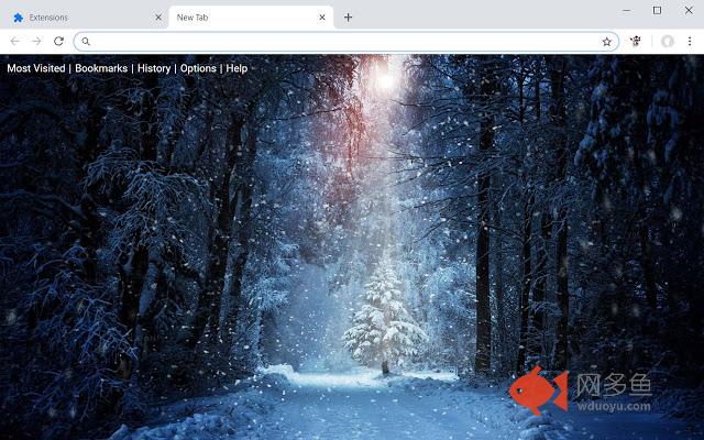Winter Wallpapers HD Snow New Tab Theme
