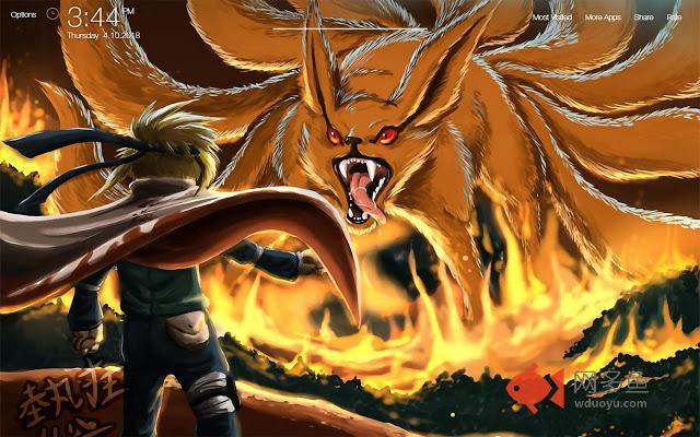 Naruto Nine Tails Wallpapers FullHD New Tab
