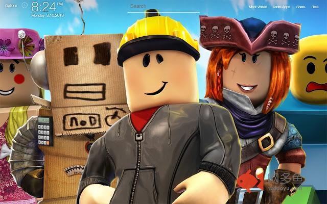 Roblox HD New Tab Wallpapers插件截图