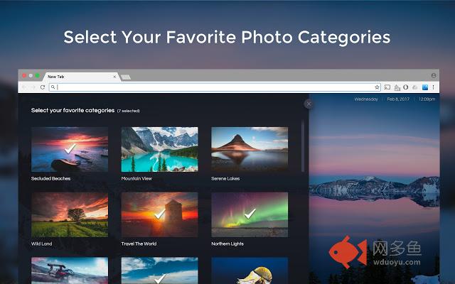 Select: Beautiful Photos For Your New Tab