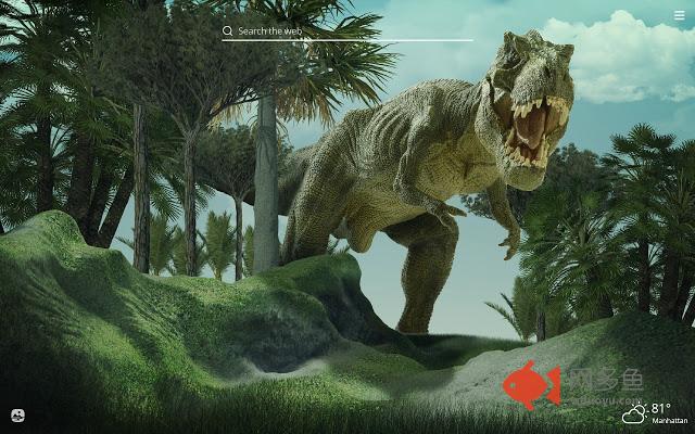 T Rex HD Wallpaper New Tab Theme