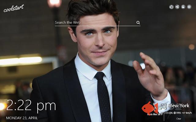Zac Efron HD Wallpapers New Tab Theme