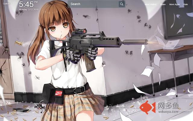 Anime Guns Wallpapers Theme New Tab插件截图