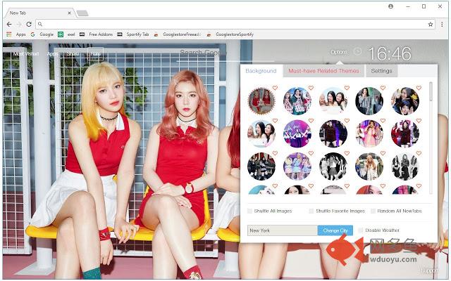 Kpop Red Velvet HD Wallpaper New Tab Themes