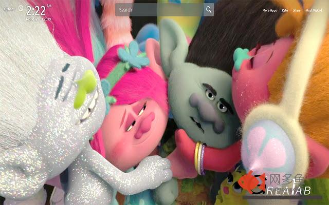 Trolls Wallpapers Theme |GreaTab插件截图