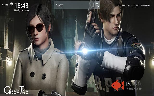 Resident Evil 2 Wallpapers New Tab|GreaTab