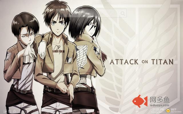Attack On Titan HD NewTab Themes