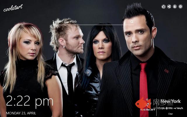 Skillet HD Wallapers Rock Music New Tab Theme