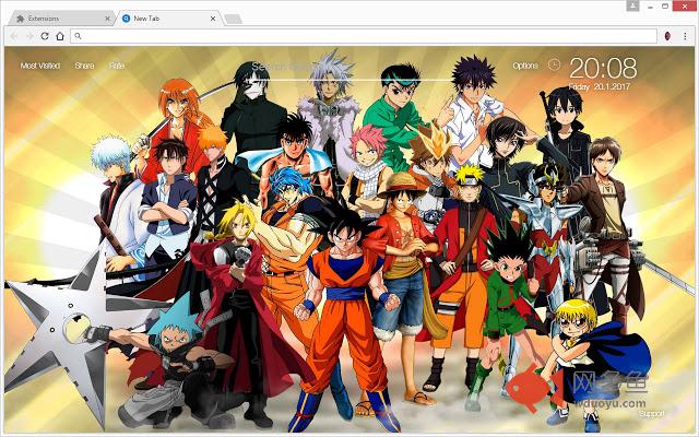 Anime HD Wallpapers New Tab Themes